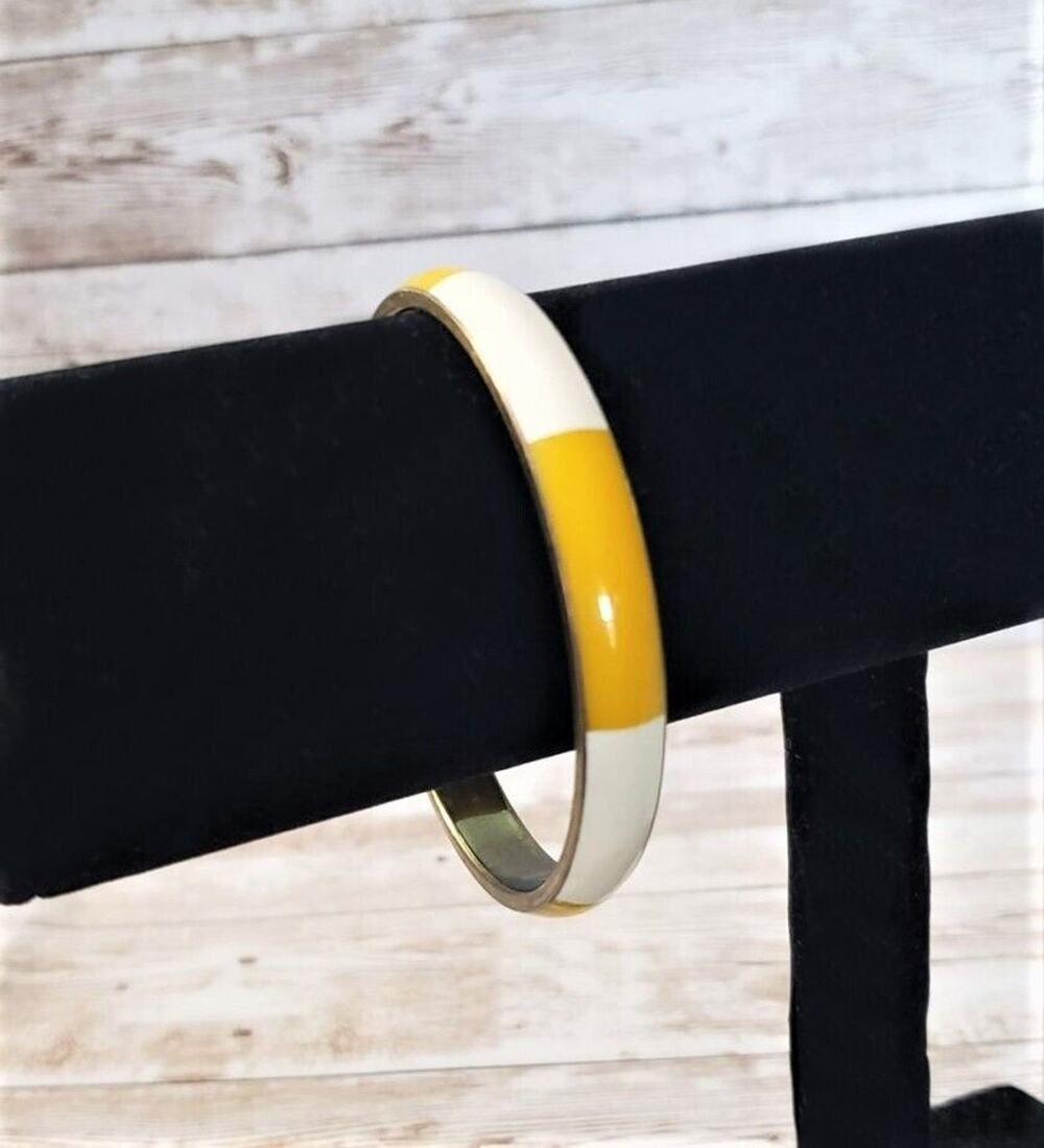 Vintage Bracelet / Bangle Cream & Honey Yellow